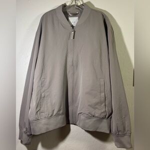 Calvin Klein Light Gray Bomber Jacket